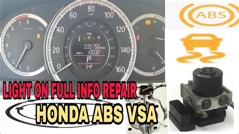 honda accord abs warning light